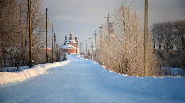 Paisaje Invernal Zona Cámara Finca Stroganovs Usolye Territorio Perm Rusia — Foto de Stock