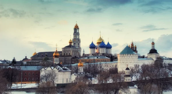 Ryssland Moskva Regionen Sergiev Posad Troitse Sergieva Lavra Vid Solnedgången — Stockfoto