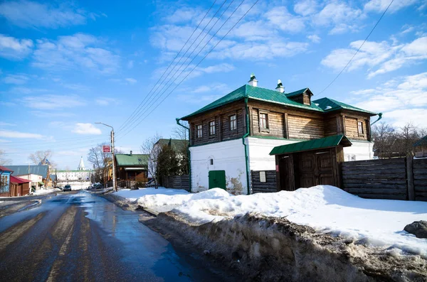 Suzdal Ryssland Mars 2015 Vinterdag Den Ryska Staden Suzdal Mest — Stockfoto