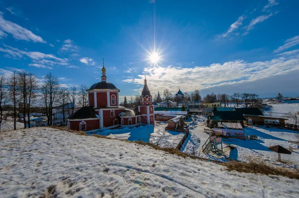 Суздал Россия Марта 2015 Года Зимний День Российском Городе Суздаль — стоковое фото