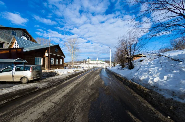 2015 Suzdal Russia March Winter Day Russian City Suzdal 시티에서 — 스톡 사진