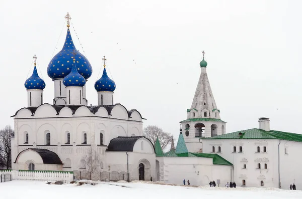 Suzdal Russia Maart 2015 Winterdag Russische Stad Suzdal Een Van — Stockfoto