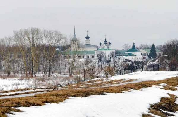 Suzdal Russia Marzo 2015 Giornata Invernale Nella Città Russa Suzdal — Foto Stock