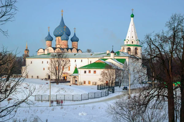 Suzdal Russia Januari 2008 Winterdag Russische Stad Suzdal Een Van — Stockfoto