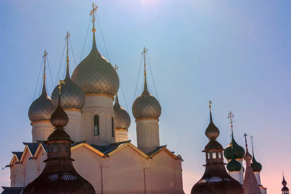 Rostov Den Store Kreml Vintern Solig Dag Guldringen Ryssland — Stockfoto