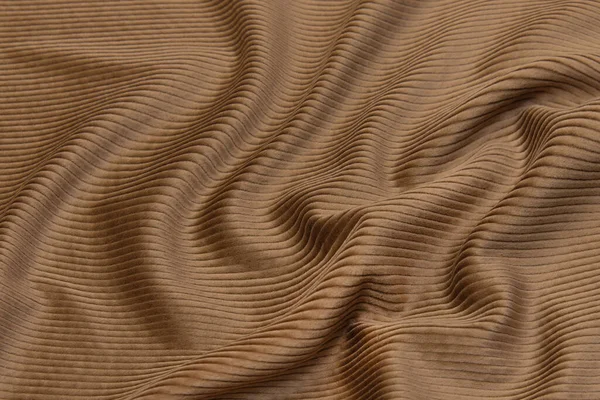 Texture Gros Plan Tissu Brun Naturel Tissu Même Couleur Texture — Photo