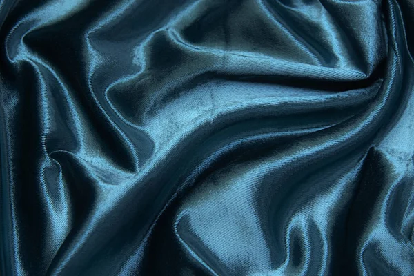 软丝布或缎子织物的质感 洗净的面料图案 潮水绿色是2021年的一种色彩趋势 — 图库照片