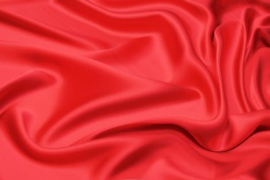 Doğal kırmızı ya da pembe kumaş ya da kumaşın yakın çekim dokusu aynı renkte. Doğal pamuk, ipek, yün veya keten kumaş dokusu. Kırmızı tuval arkaplanı.