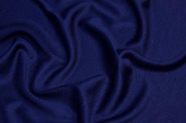 Mavi kot, kot veya pamuk arkaplanının soyut kumaş dokusu.