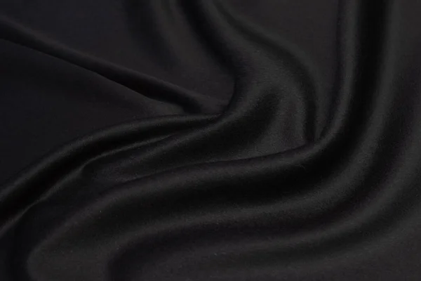 Textura Tecido Preta Com Vinheta — Fotografia de Stock