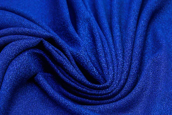 Tessuto Cotone Blu Scuro Tessuto Sfondo Design — Foto Stock