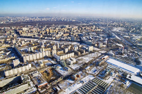 Ostankino Kulesinden Vdnkh Tüm Rusya Sergi Merkezi Görünümü — Stok fotoğraf