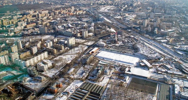 Ostankino Kulesinden Vdnkh Tüm Rusya Sergi Merkezi Görünümü — Stok fotoğraf