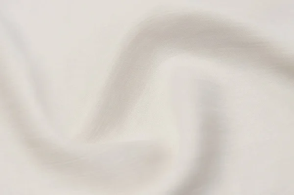 ミルク色の綿や絹の生地の芸術的なレイアウト テクスチャ背景 テンプレート — ストック写真