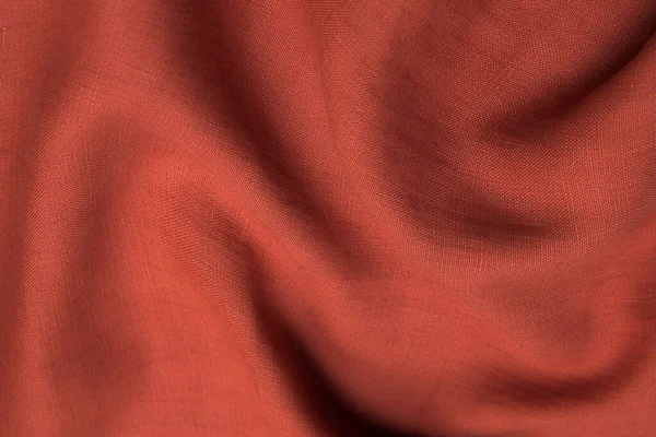 Textura Primer Plano Tela Tela Roja Rosa Natural Del Mismo —  Fotos de Stock