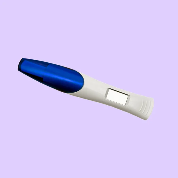 Pregnancy Test Isoalated Lavender Background — Stock Photo, Image