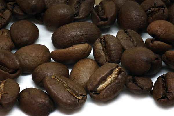 Freshly Roasted Coffee Beans Background — Stock Photo, Image