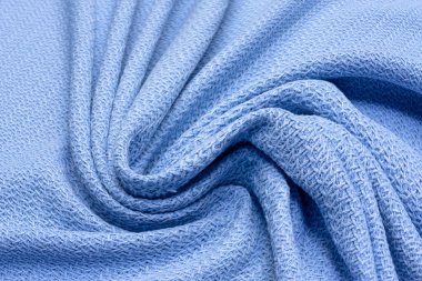 Sanat düzeninde pamuk kumaş mavisi