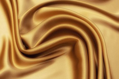 Açık kahverengi saten ipek kumaş