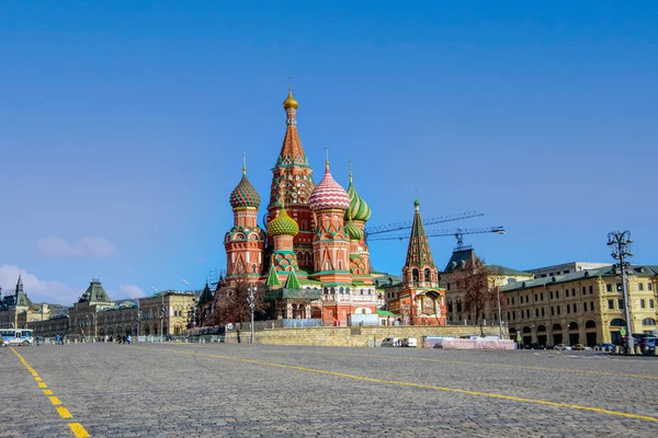 Moskau Roter Platz Basilius Kathedrale Die Kathedrale Zum Schutz Der — Stockfoto
