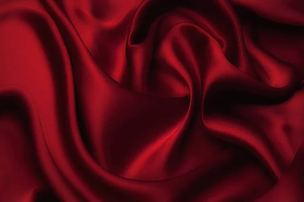 Valentin Nap Háttér Valentin Nap Red Silk Fabric Wedding Love — Stock Fotó