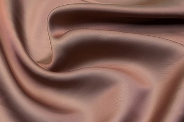 Viskoz ve asetat 'tan pembe astarlı kumaş, bukalemun rengi