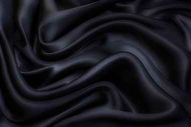 İpek kumaş, saten. Rengi gri. Doku, arkaplan, desen.