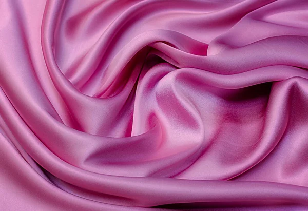 Textura Fundo Padrão Tecido Seda Rosa Claro Para Costurar Roupas — Fotografia de Stock