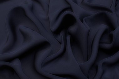 İpek kumaş, saten. Siyah renk. Doku, arkaplan, desen.