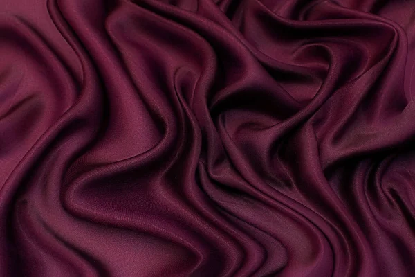 Hedvábná Tkanina Viskózou Barva Vínová Textura Pozadí Vzor — Stock fotografie