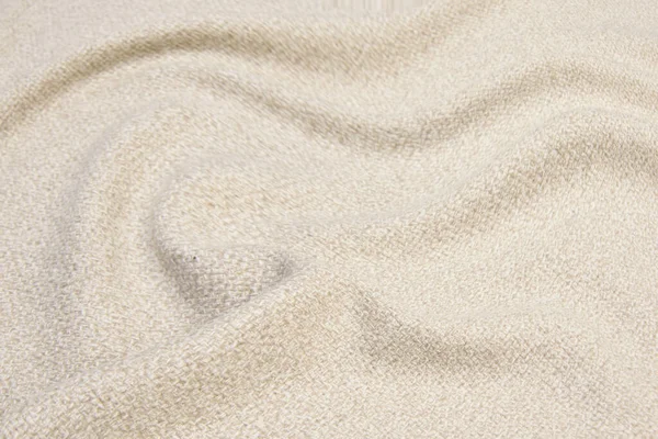 Beige Knitted Woolen Background Knitwear Fabric Texture — Stock Photo, Image