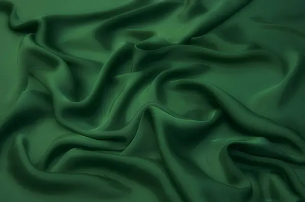 Konsistens Bakgrund Mönster Textur Grönt Silke Tyg Vacker Smaragdgrön Mjuk — Stockfoto