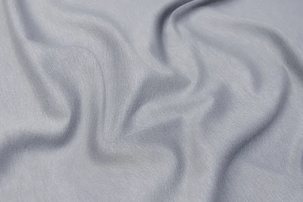 Крупный План Текстуры Натуральной Серой Ткани Ткани Серого Цвета Текстура — стоковое фото