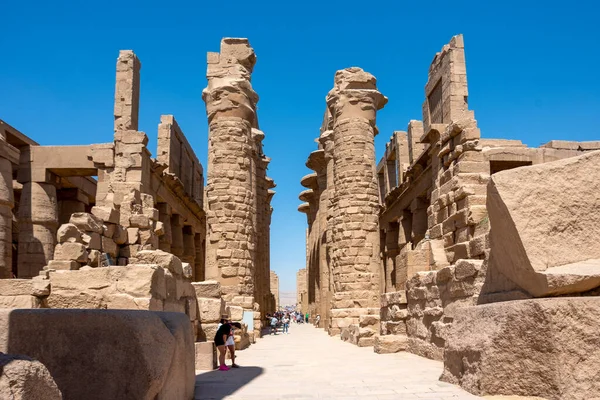 Egypt Luxor April 2021 Ancient Ruins Karnak Temple Luxor Thebes — Stock Photo, Image