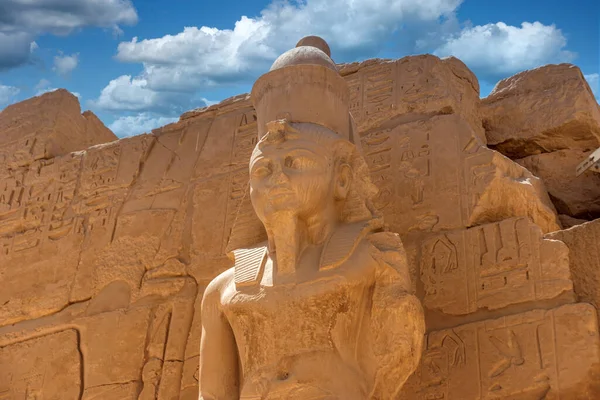 Antike Ruinen Des Karnak Tempels Luxor Theben Ägypten Die Größte — Stockfoto