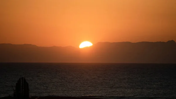 Amazing Sunrise Sinai Mountain Beautiful Dawn Egypt Beautiful View Africa — Stock Photo, Image