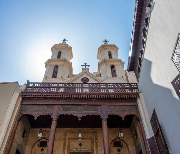 Cairo Egipto Abril 2021 Famosa Iglesia Colgante Copta Santa Virgen —  Fotos de Stock