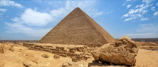 Stora Pyramiderna Giza Unescos Världsarv Egypten — Stockfoto