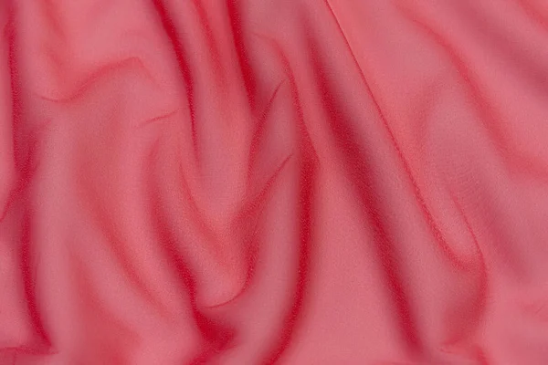 Textura Close Tecido Vermelho Rosa Natural Pano Mesma Cor Textura — Fotografia de Stock