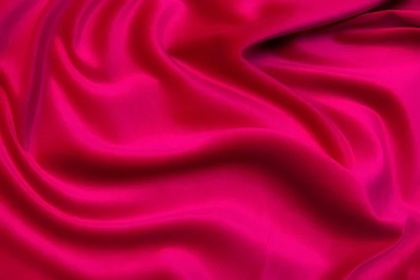 天然红色或粉色面料或布具有相同颜色的特写纹理 天然棉 丝或羊毛或亚麻织物的织物质感 红色和橙色帆布背景 — 图库照片