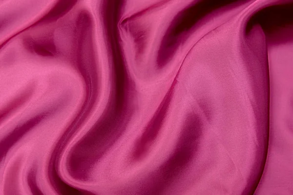 天然红色或粉色面料或布具有相同颜色的特写纹理 天然棉 丝或羊毛或亚麻织物的织物质感 红色和橙色帆布背景 — 图库照片