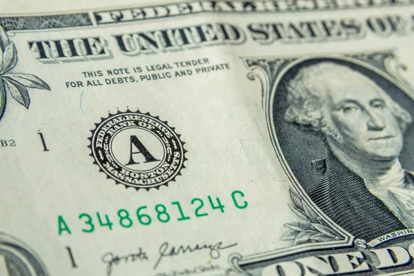 Symbol Stamp Federal Reserve System Usa Dollar Finance System Concept — Stock Photo, Image