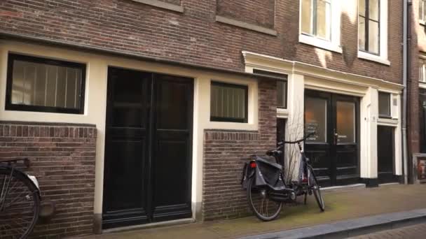 Amsterdam street en Países Bajos — Vídeos de Stock