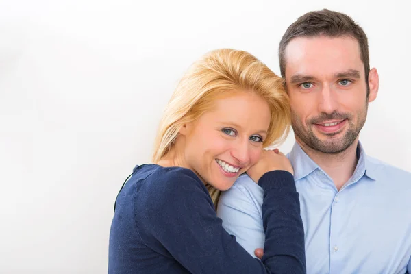 Portrait of a young attractive 30s couple — Stock Photo, Image