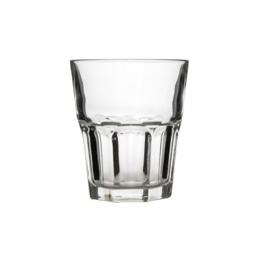 Yüksek çözünürlükte beyaz bir arka plan üzerinde izole cam