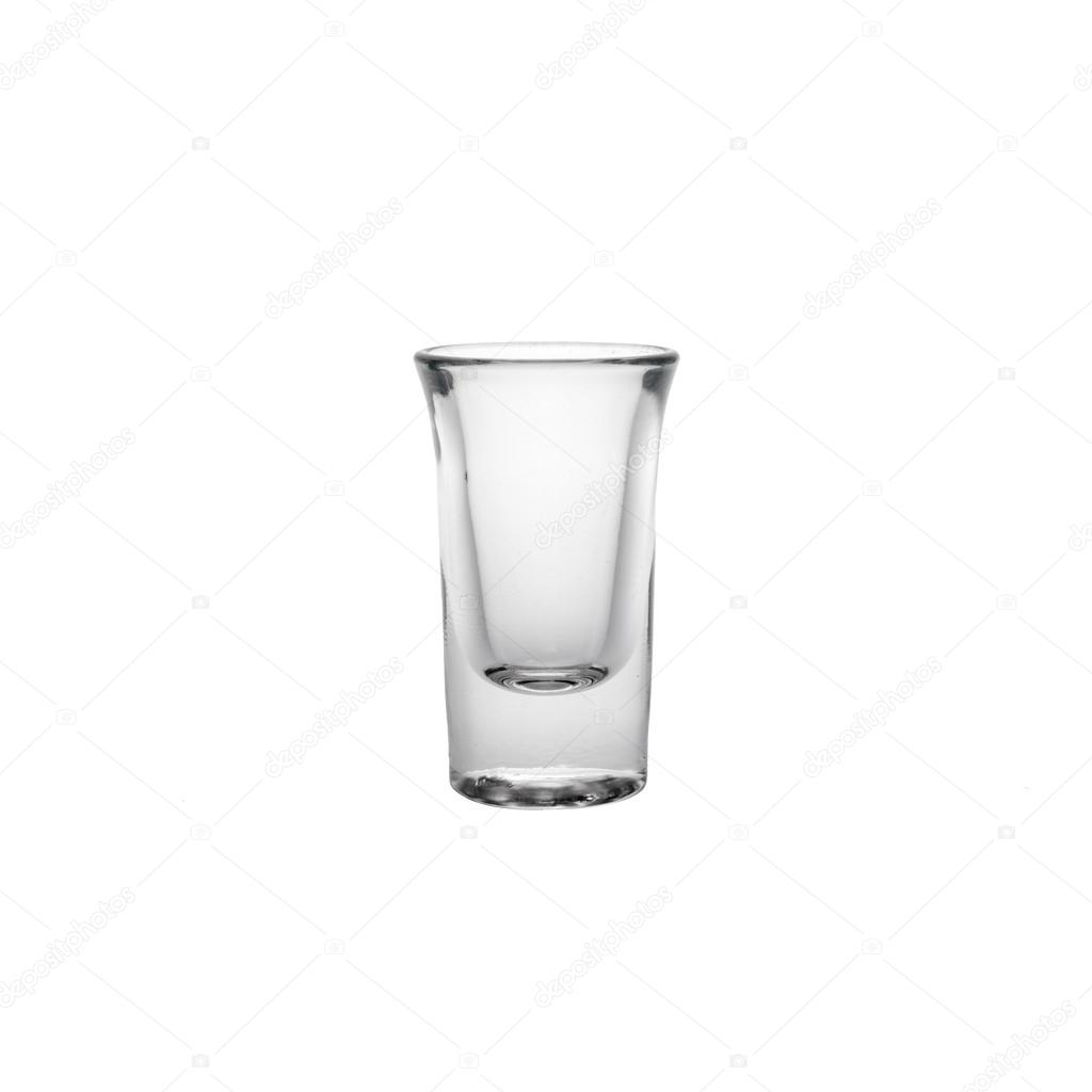 Glass isolated on a white background in high resolution