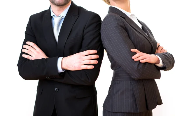 Geschäftsfrau und Geschäftsfrau auf weißem Hintergrund — Stockfoto
