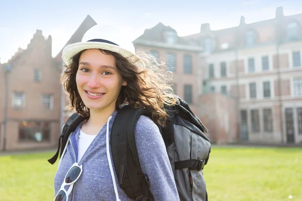 View of a Young attractive woman on holidays — Stock Photo, Image