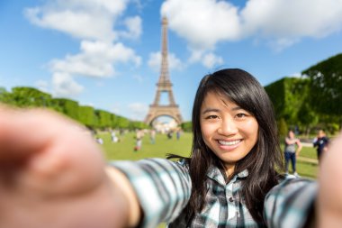 paris alarak selfie genç çekici Asya turizm