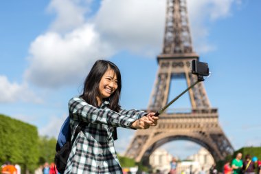 paris alarak selfie genç çekici Asya turizm